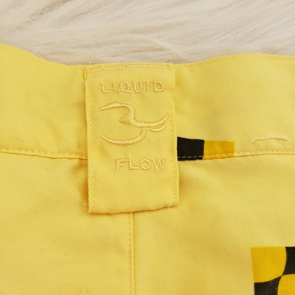 Liquid flow nautical flag print yellow swim shorts - Picture 6 of 11